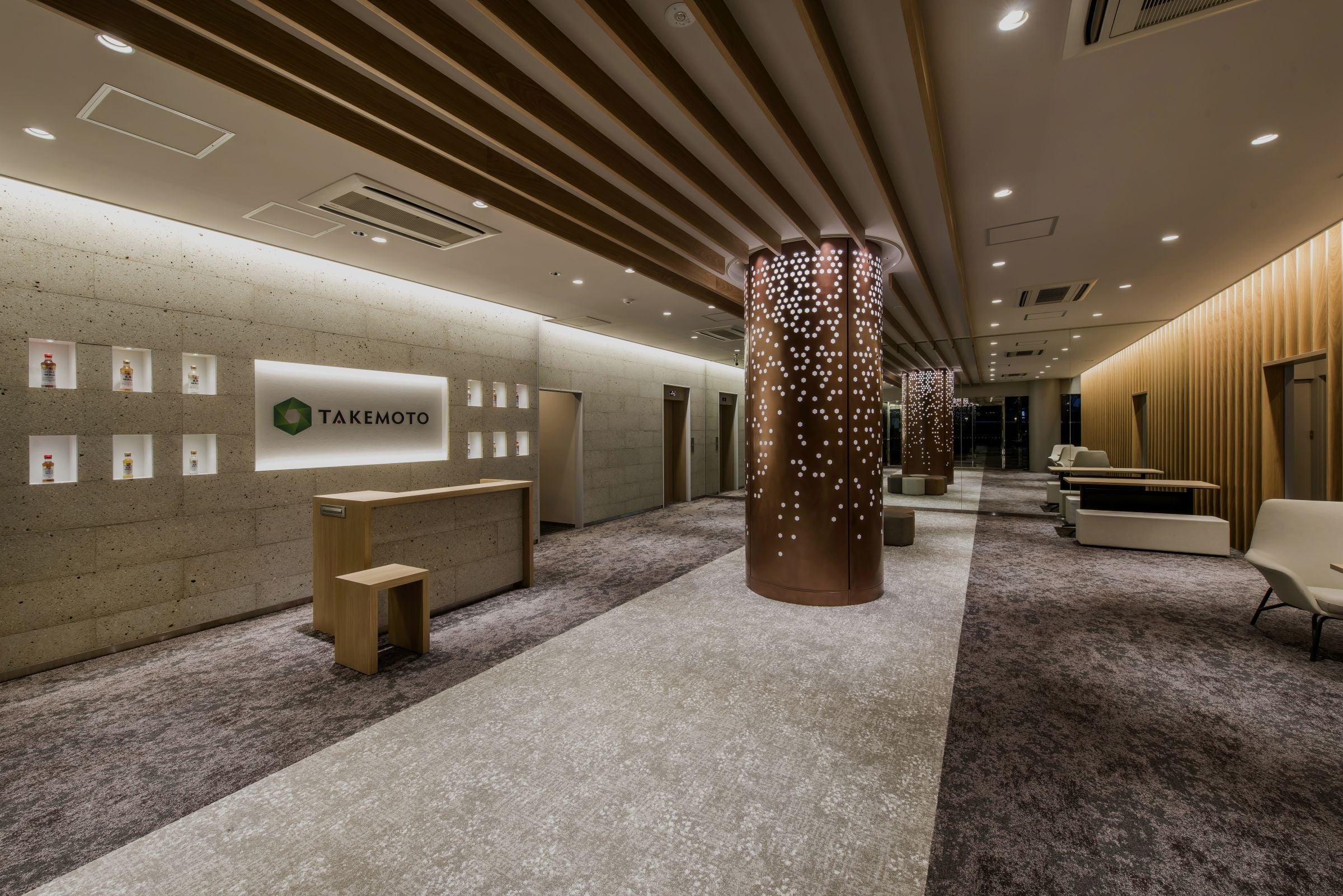 竹本油脂株式会社 本社R&Dセンター エントランスリニューアル